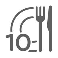 10 cubiertos