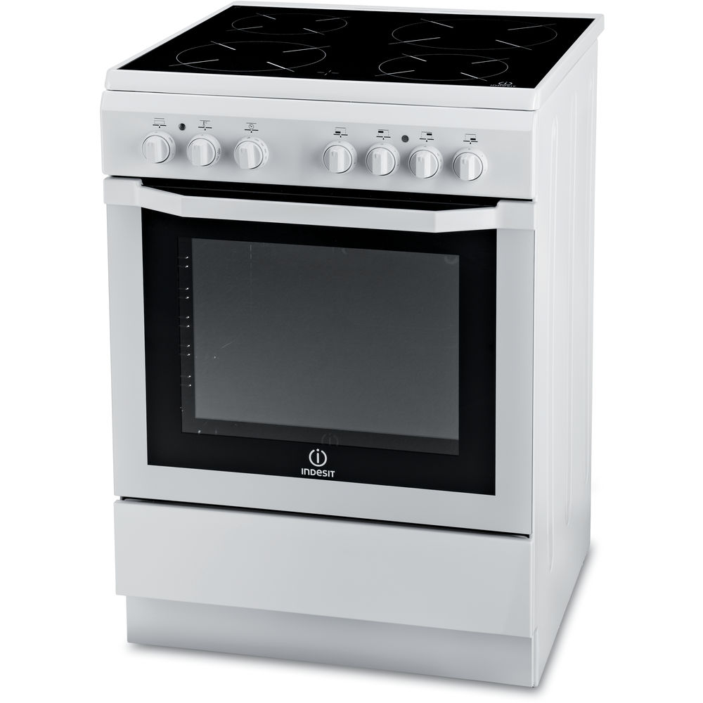 Indesit electric freestanding cooker 60cm I6VSH2 W EX