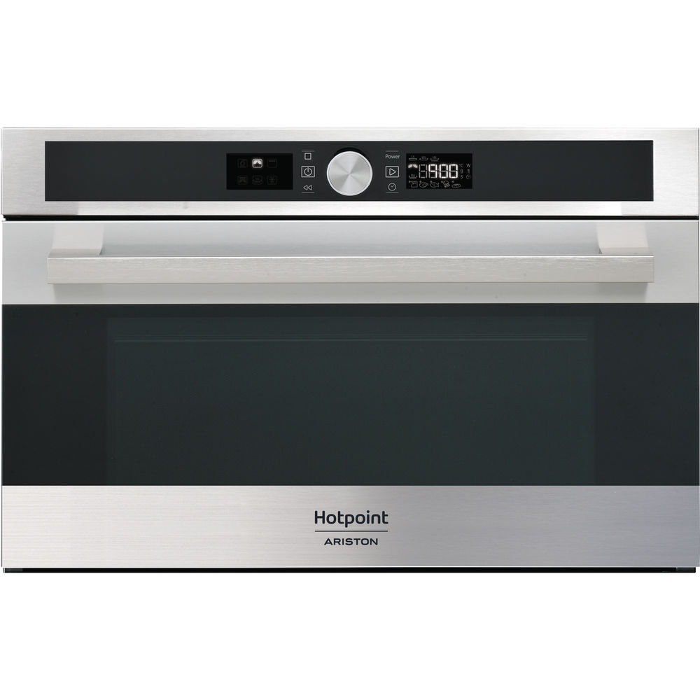 Forno microondas de encastre Hotpoint cor inox MD 554 IX HA