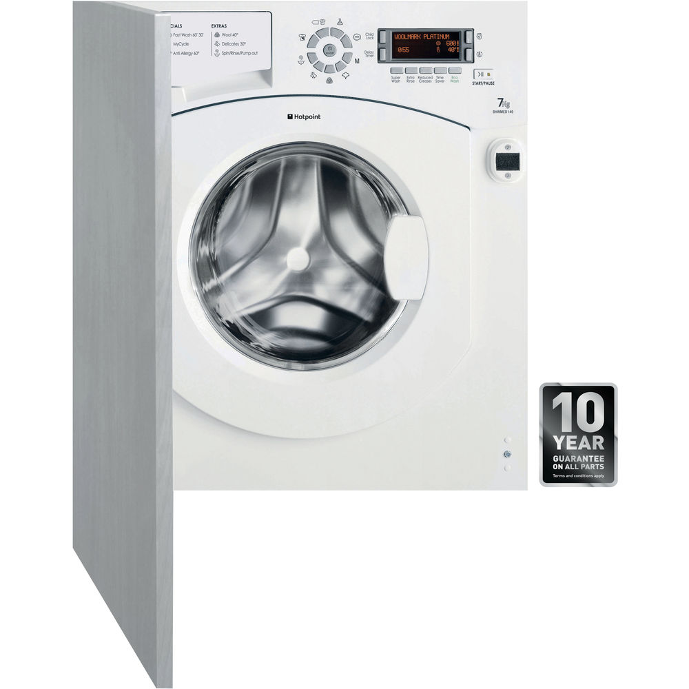  Hotpoint  built in front loading washing  machine  7kg 