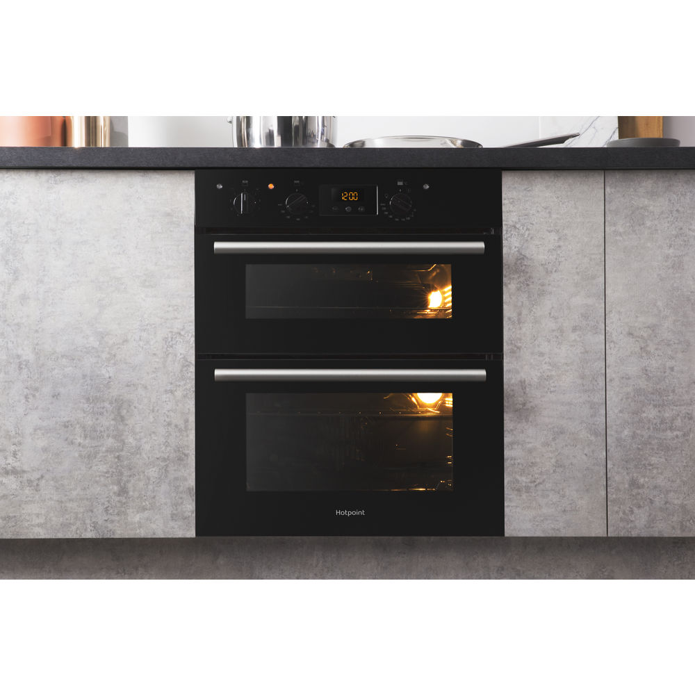 Hotpoint built in double oven: electric - DU2 540 BL | Hotpoint